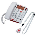 First Alert  Big Button Telephone w/ Emergency Key & Remote Pendant